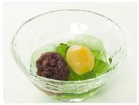 抹茶白玉ゼリー