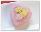 ハート型の生菓子「想い」
