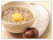 「栗入り白小豆善哉」