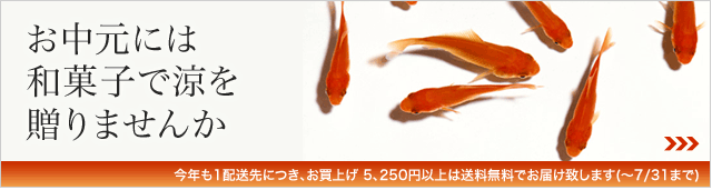 お中元には和菓子で涼を贈りませんか